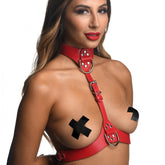 Red Female Chest Harness- M-L